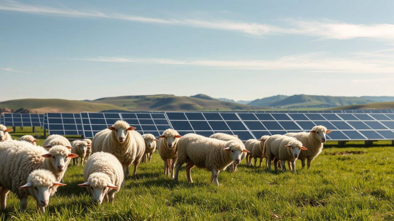 Texas solar farm doubles as sheep grazing ground in innovative land use