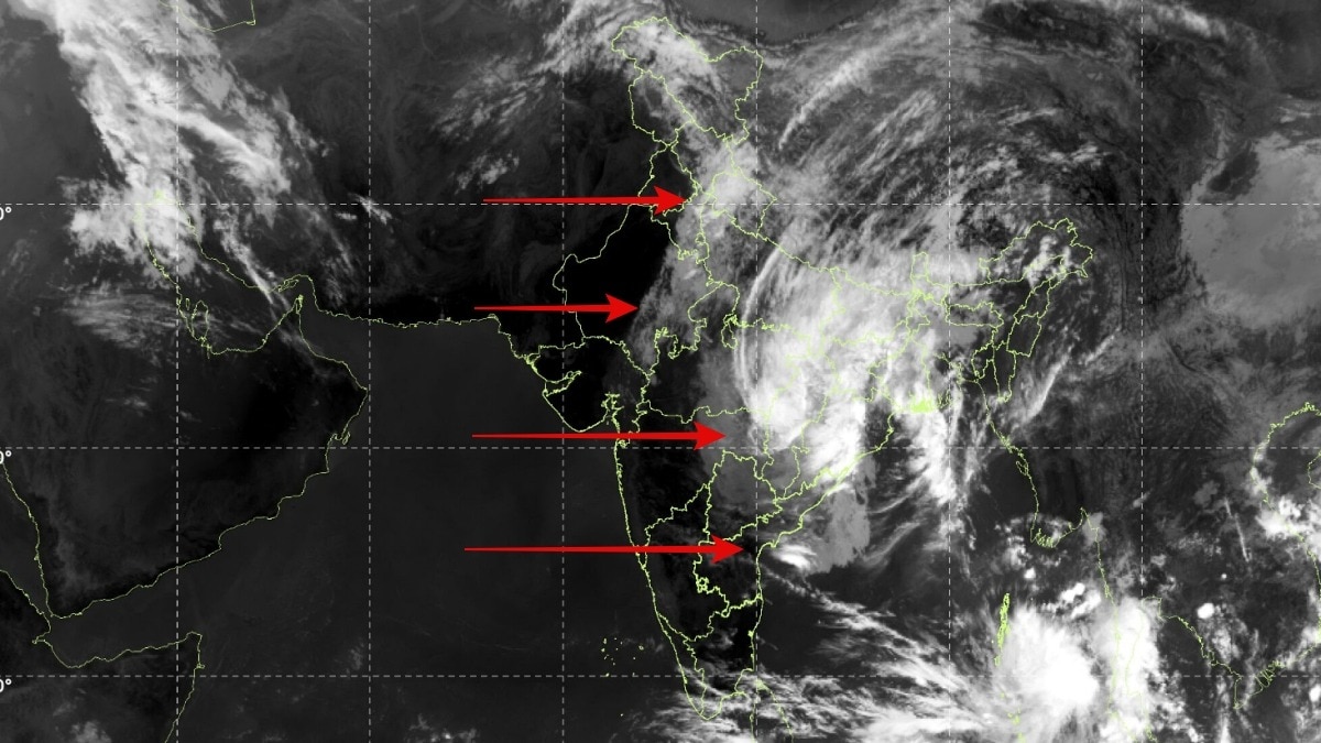 Satellite imagery reveals Cyclone Arnab's expansive rain system over India