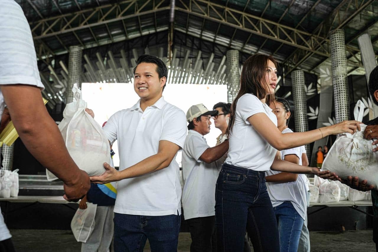 Poe, Gutierrez mark pre-wedding with community outreach drive