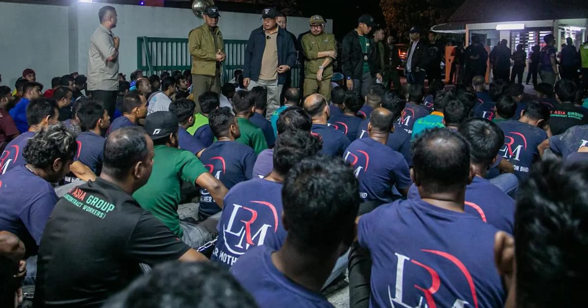 Factory workers flee as immigration officers conduct enforcement raid
