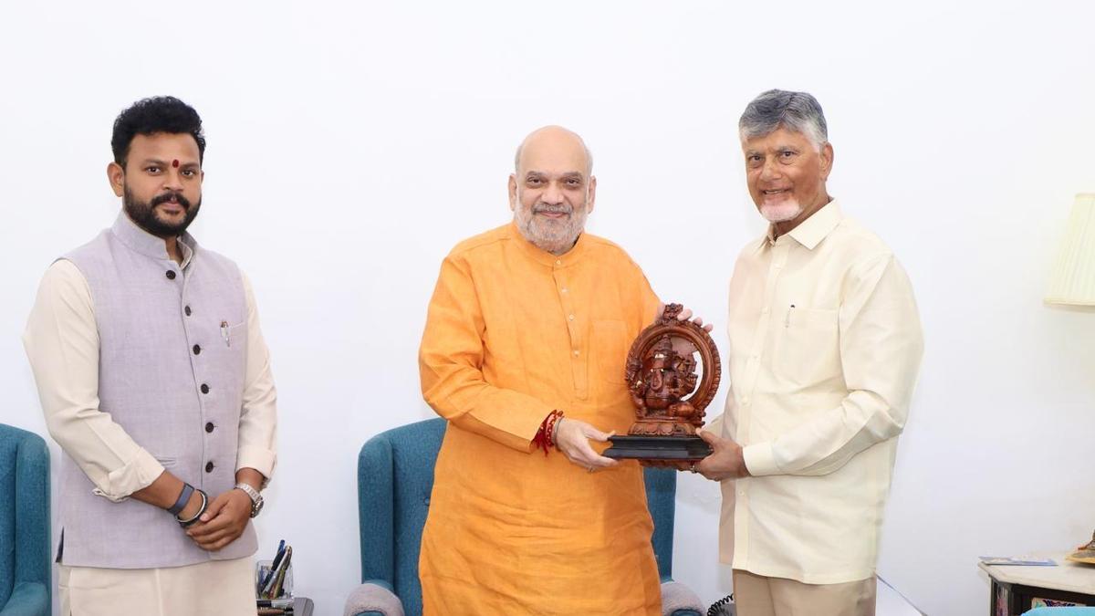 Naidu holds talks with Shah, Vaishnaw in New Delhi