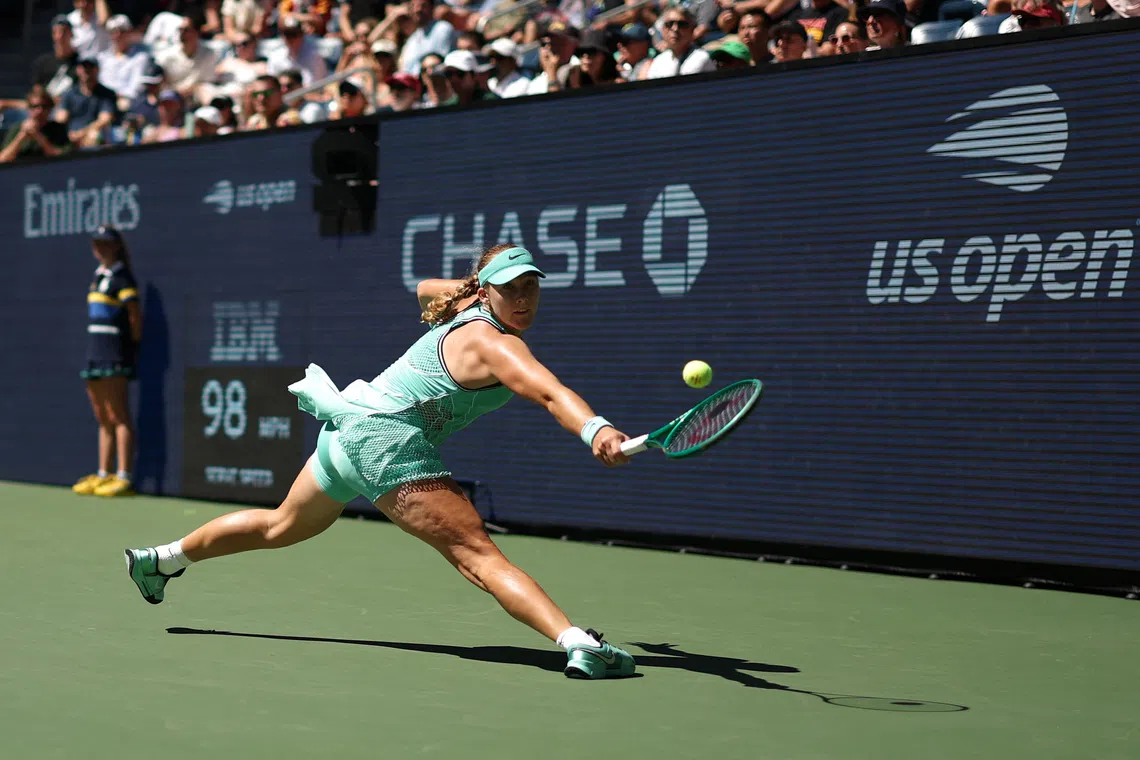 Andreeva powers into US Open quarter-finals with comeback win