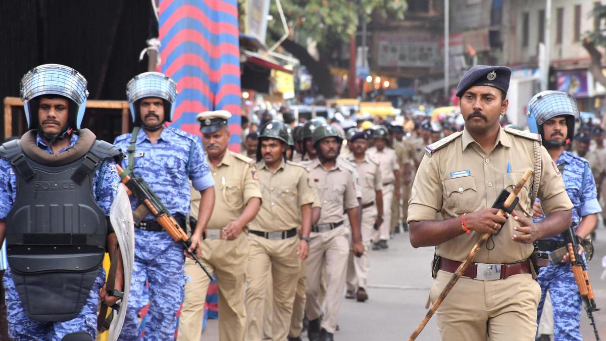 Hubballi-Dharwad police mobilize forces ahead of Ganesha Chaturthi