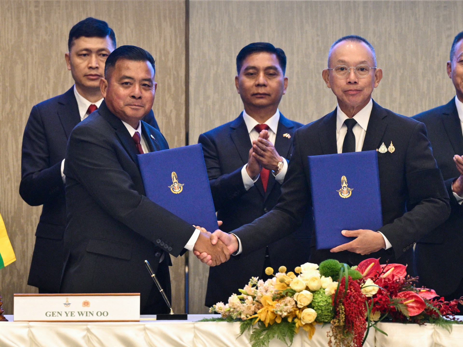 Myanmar junta chief visits Thailand in rehabilitation push