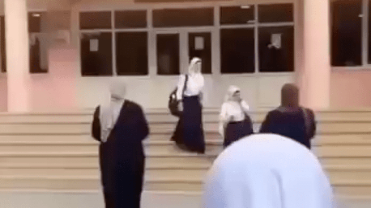Azerbaijan school denies entry to hijab-wearing female students
