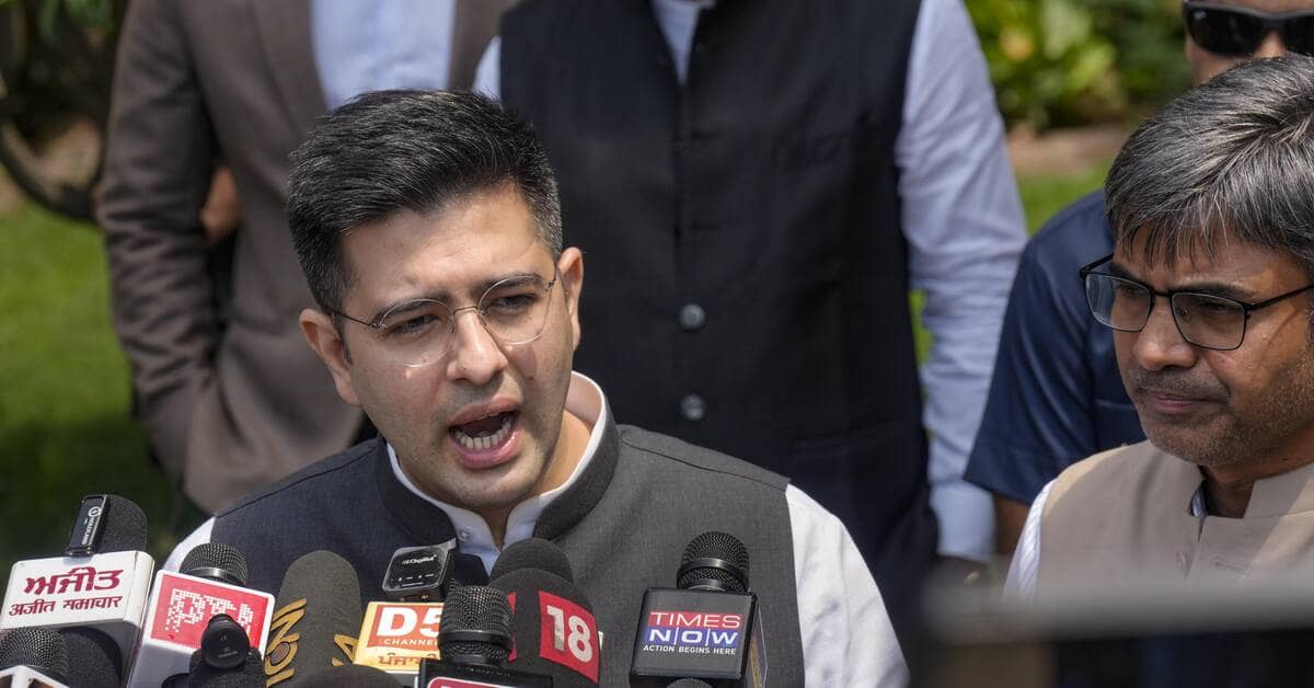 AAP MP Chadha claims vendetta after removal from Punjab voter roll