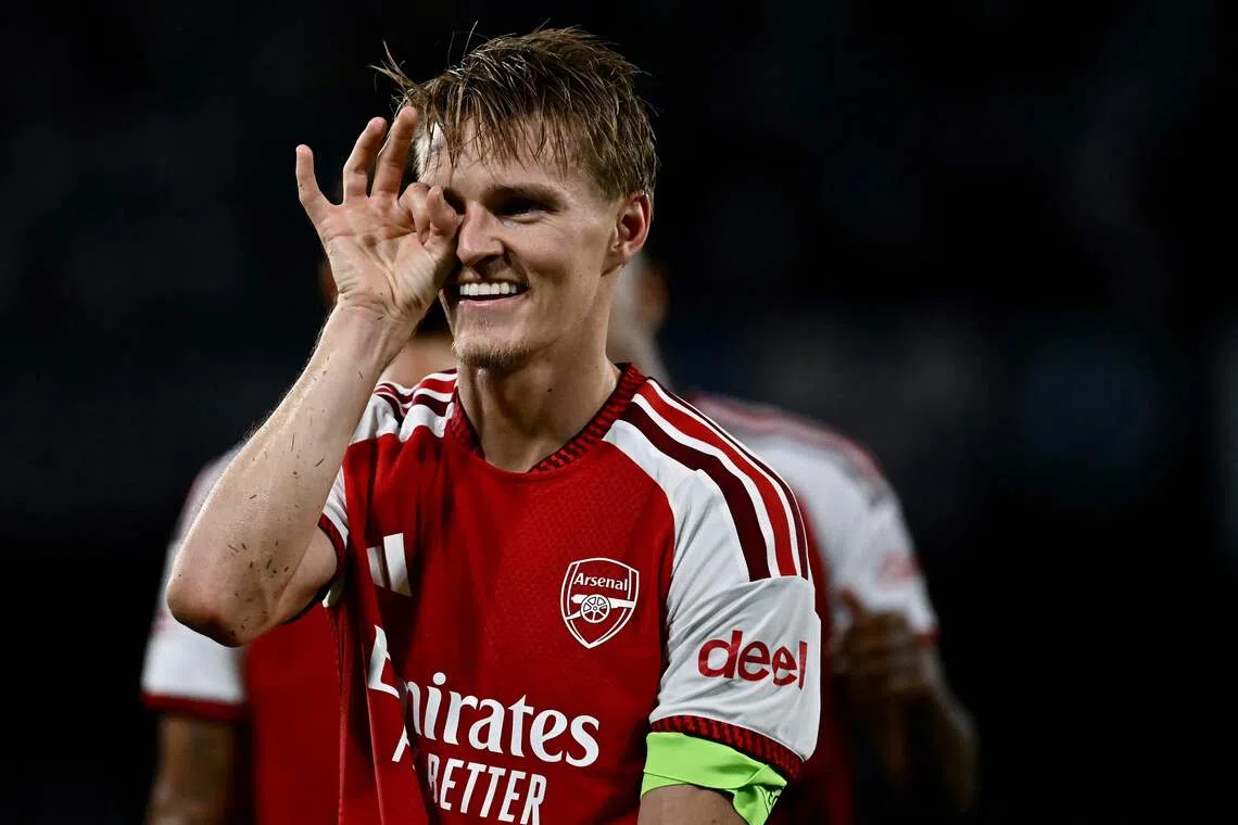 Arteta hails 'remarkable' Odegaard as Arsenal edge past Napoli