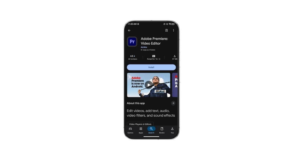 Adobe Premiere का Android ऐप्लिकेशन स्मार्टफोन पर पेशेवर वीडियो संपादन सुविधा लाता है