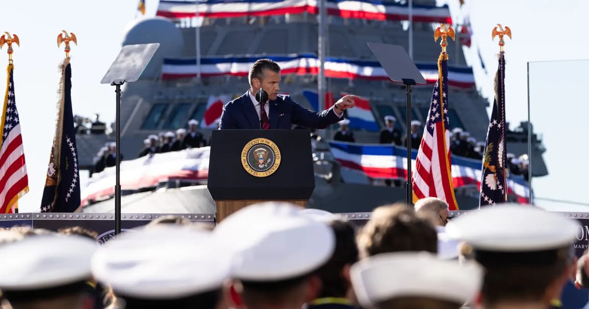 US Defence Secretary visits aircraft carrier after Middle East deployment