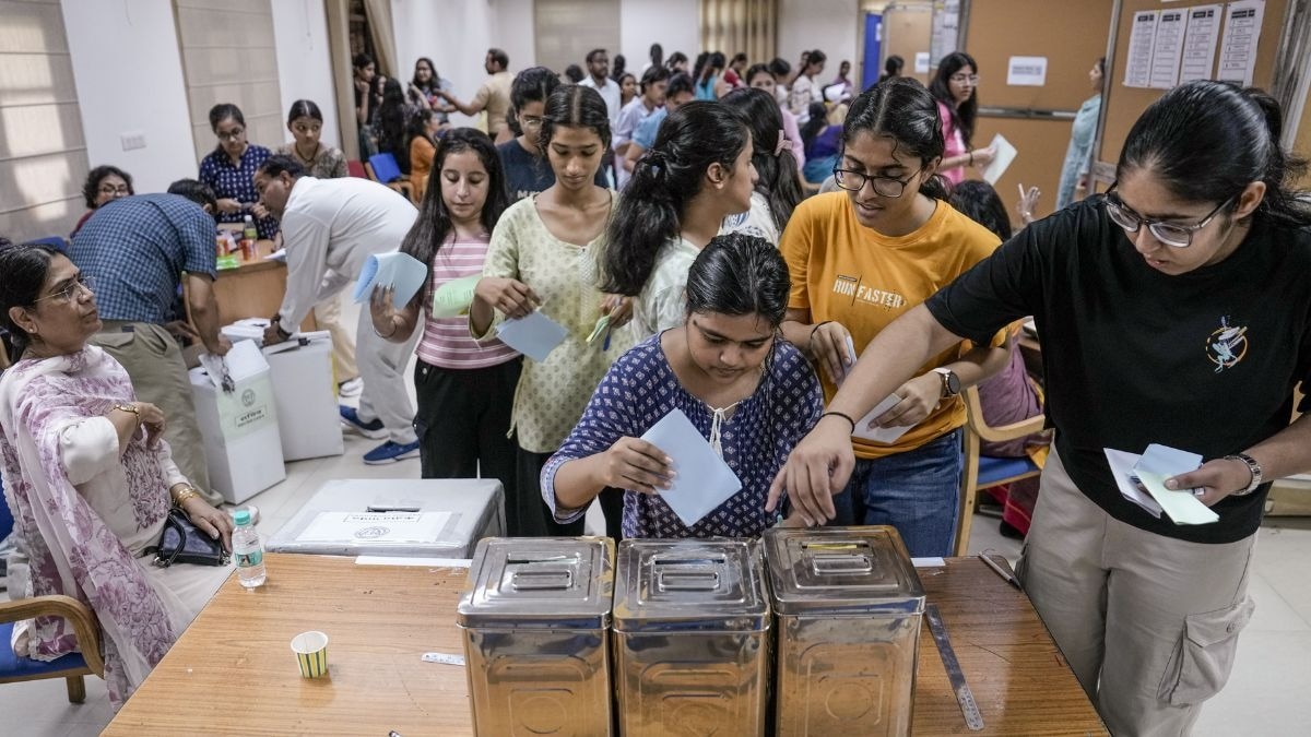 Delhi University student elections underway amid keen three-way contest