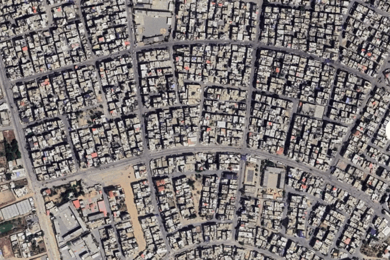 Satellite imagery reveals extensive destruction across Gaza Strip