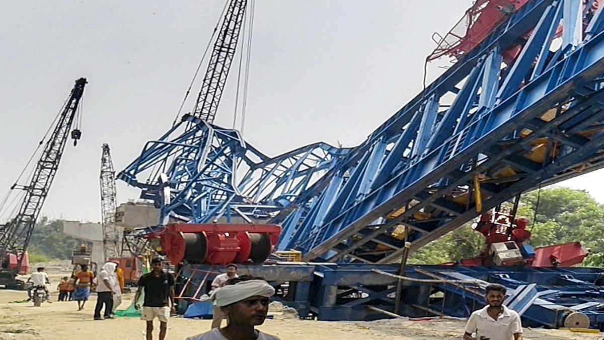 Seven injured as under-construction bridge collapses in Bihar