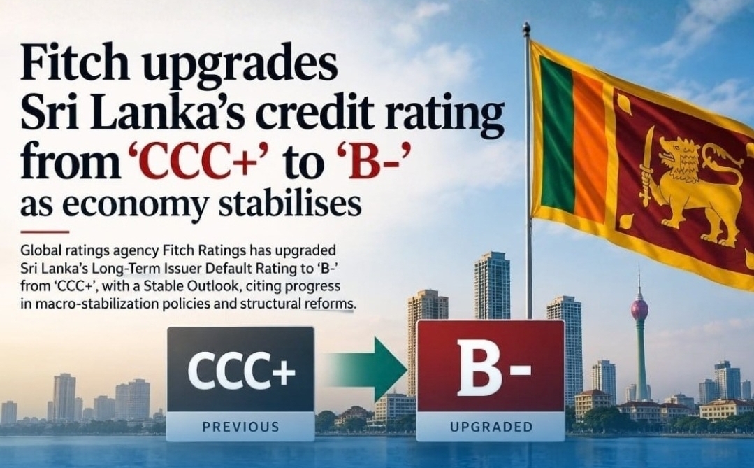 Fitch upgrade signals confidence in Sri Lanka's economic recovery