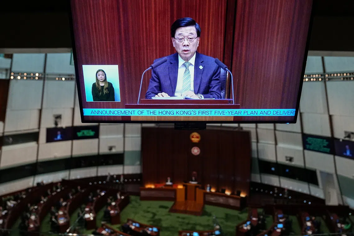 Hong Kong rolls out five-year plan targeting jobs, housing and mainland ties