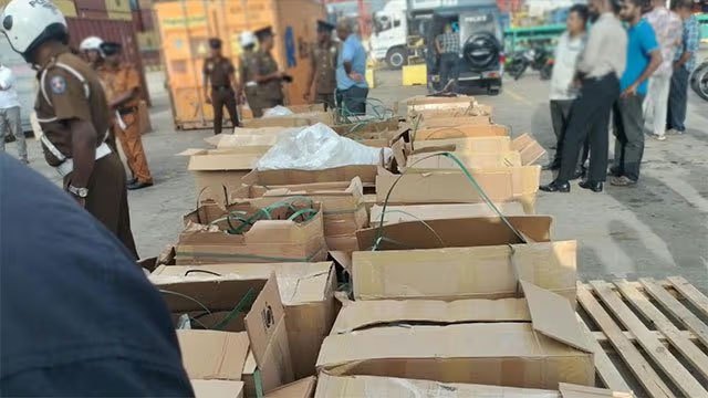 Police seize 472kg of methamphetamine at Colombo Port