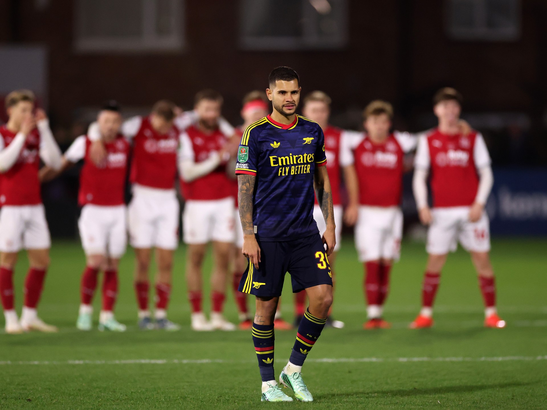 Fourth-tier Fleetwood stuns Arsenal in League Cup penalty shootout