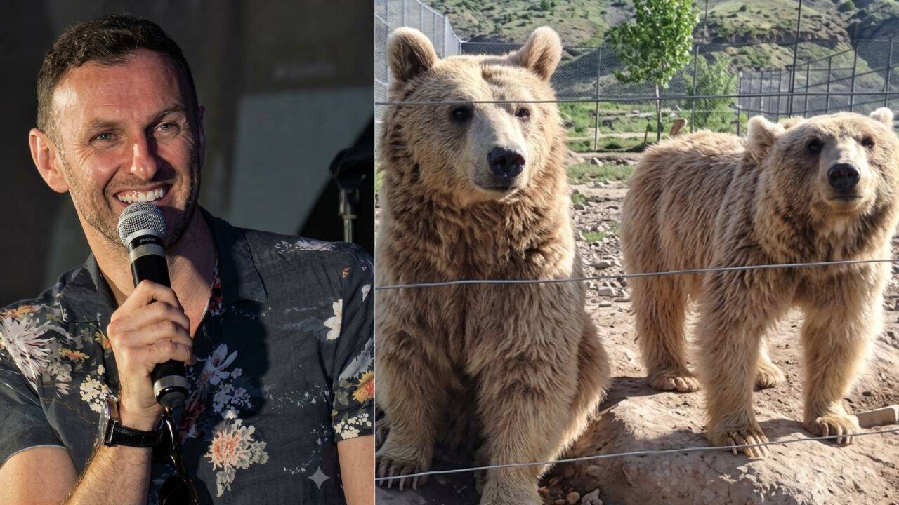 Outlander actor Steven Cree opens sanctuary for rescued bears in Armenia