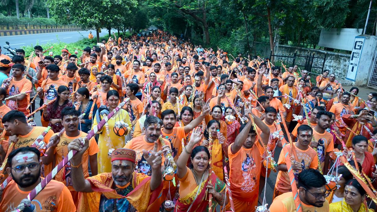 Hundreds participate in sacred Kavad Yatra pilgrimage across region