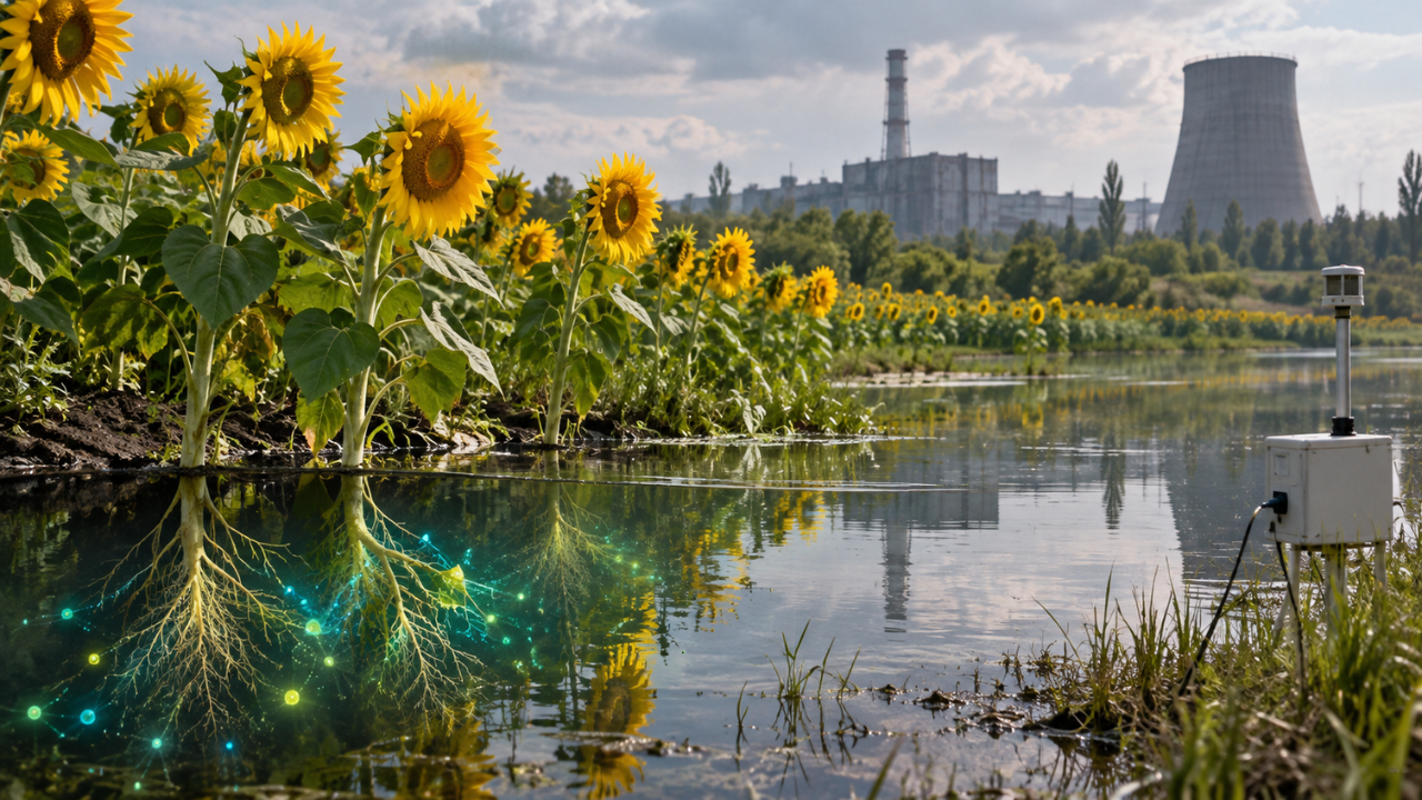 Sunflowers deployed in post-Chernobyl cleanup to absorb radiation