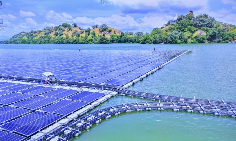 Sri Lanka commissions 5-megawatt floating solar plant at Ibbankatuwa