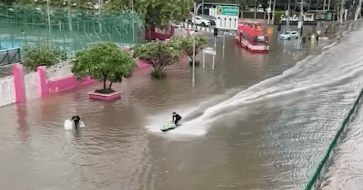 Thai police apprehend jet skier for unauthorised waterway stunt in Bangkok