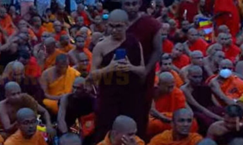 Sangha demands written commitment from President's Secretary on protest decision