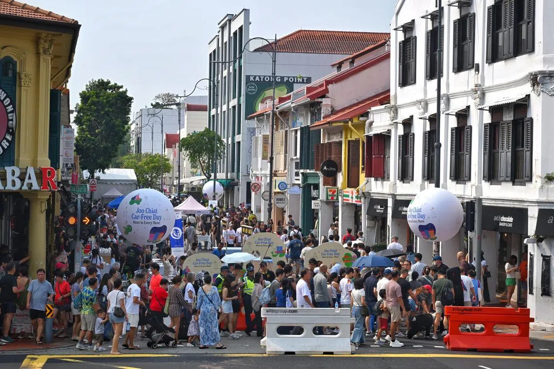 Joo Chiat Road draws thousands as Singapore expands car-free celebrations