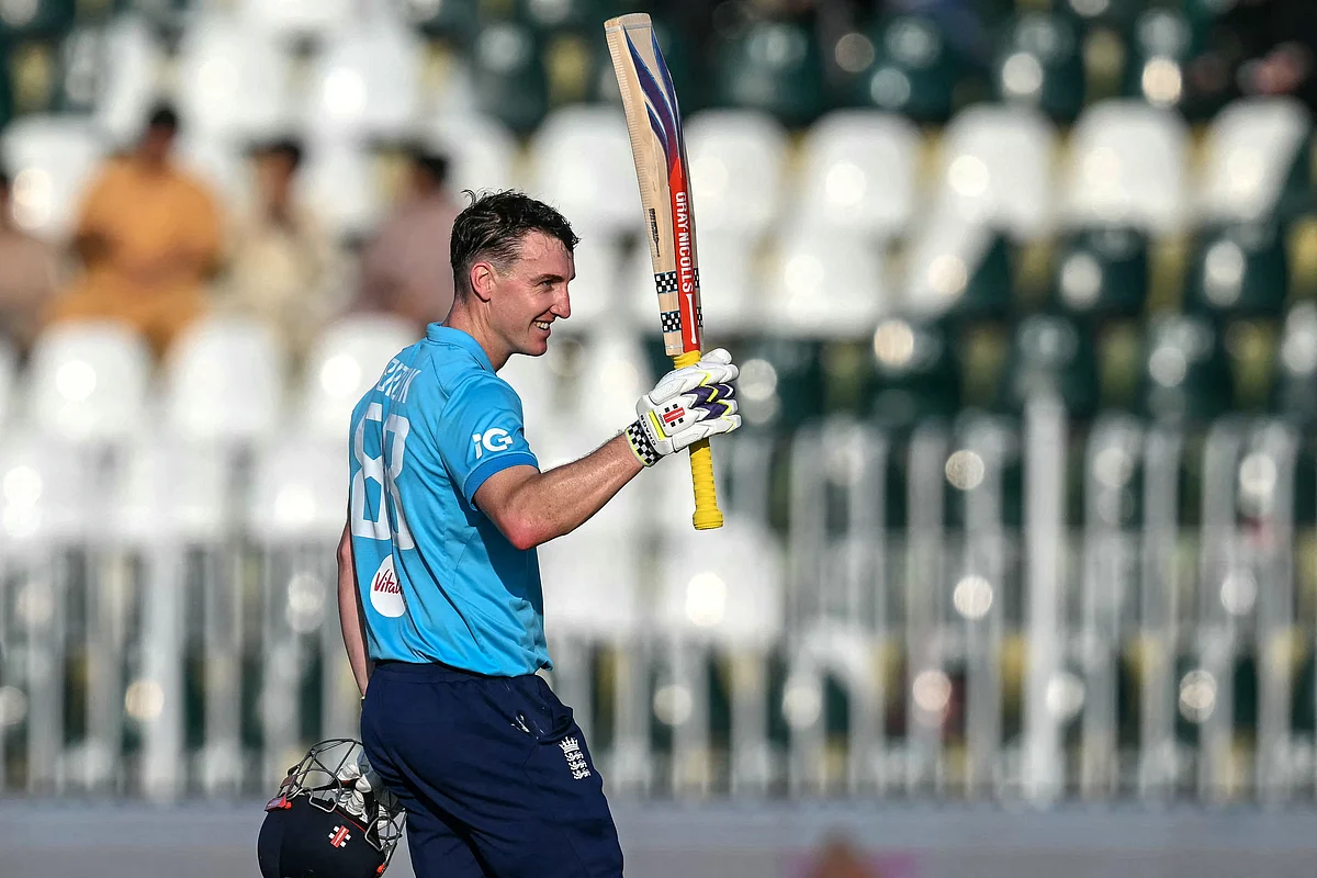 England's Brook smashes fastest ODI double century in cricket history