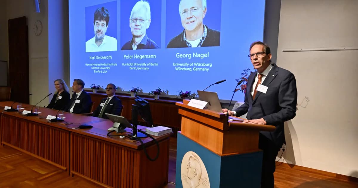 US-German scientists win Nobel Prize for optogenetics breakthrough