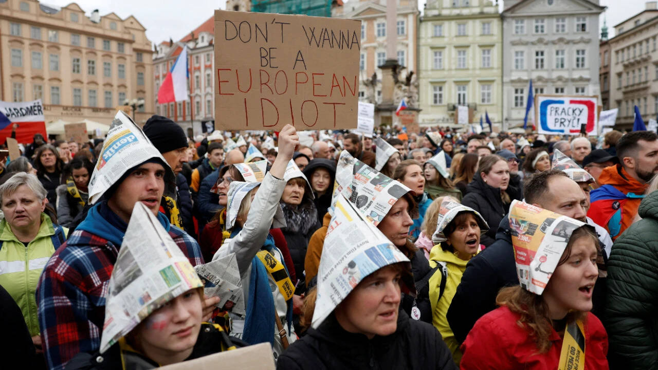 Czech media independence at stake as thousands protest funding overhaul