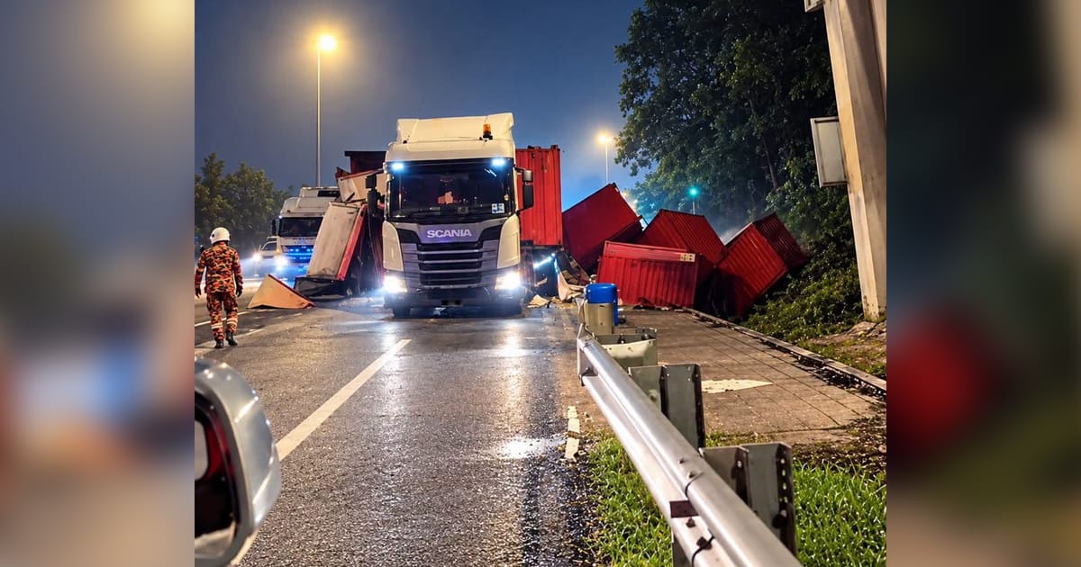 JPJ Officer Dies After Lorry Collision on PLUS Highway