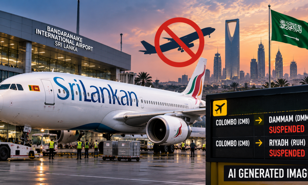 SriLankan Airlines suspends Saudi Arabia flights until November 1