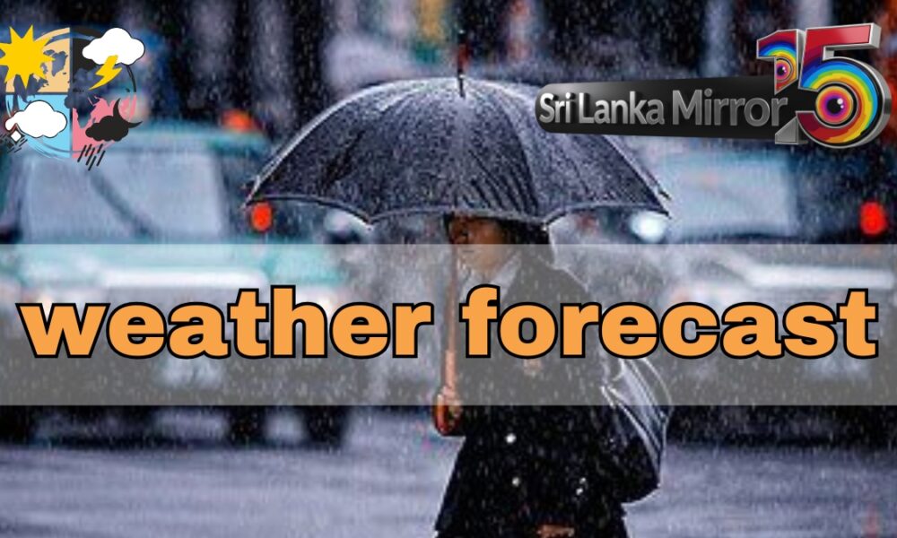 Widespread rain expected across Sri Lanka as weather system intensifies