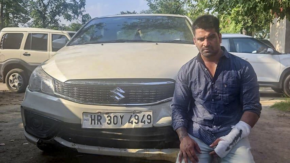महिला को कार से टक्कर मारने वाला आरोपी राजस्थान से गिरफ्तार
