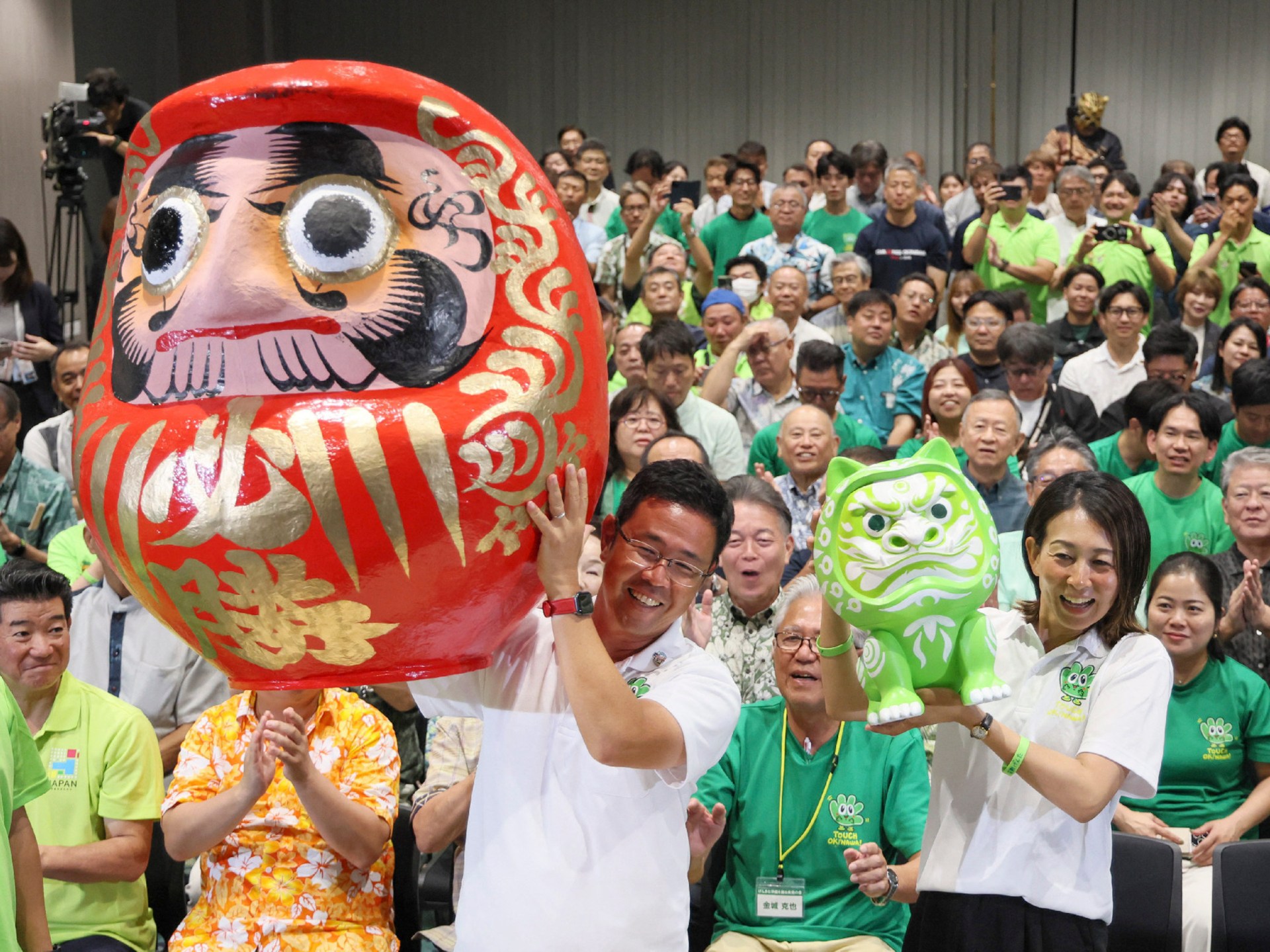 Japan PM-backed candidate defeats Okinawa governor in military base dispute