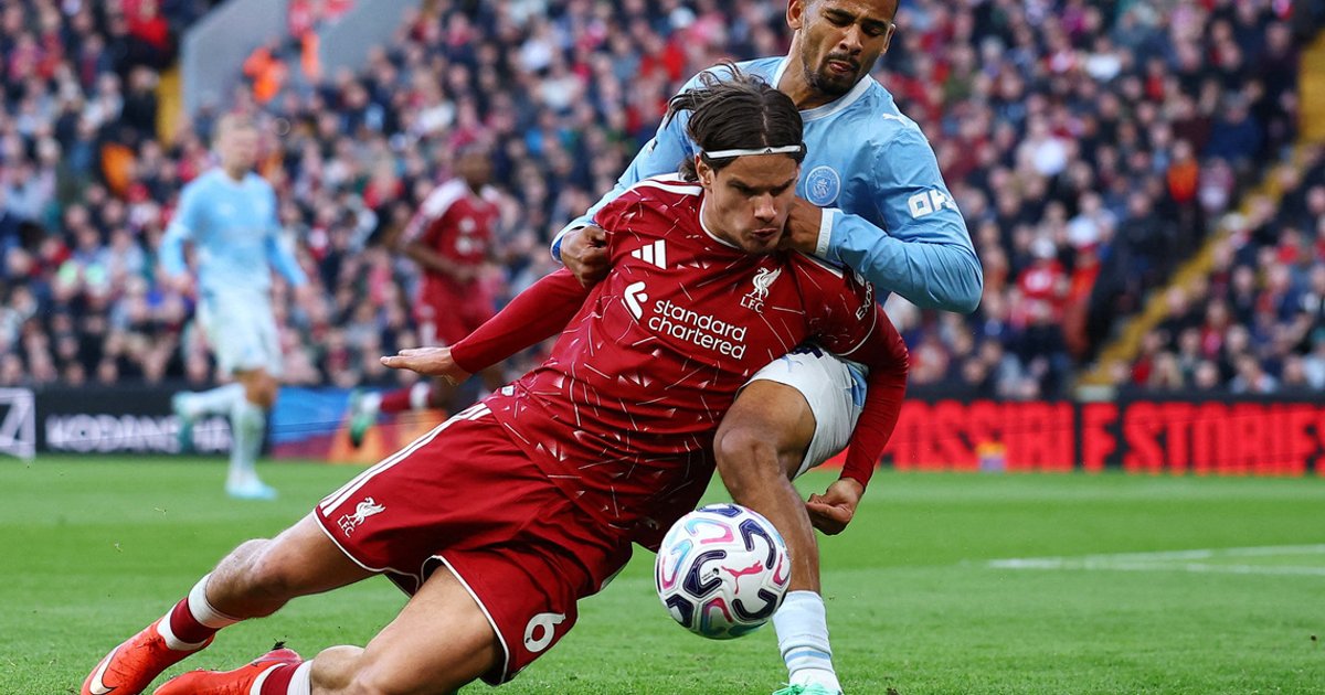 City dominant at Anfield as Haaland, Doku secure 3-0 win