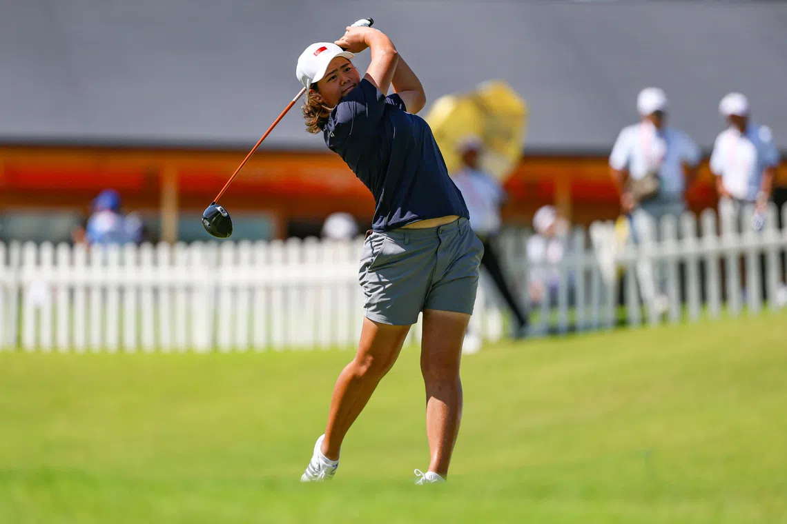 Tan holds two-stroke lead at Asian Games golf championship