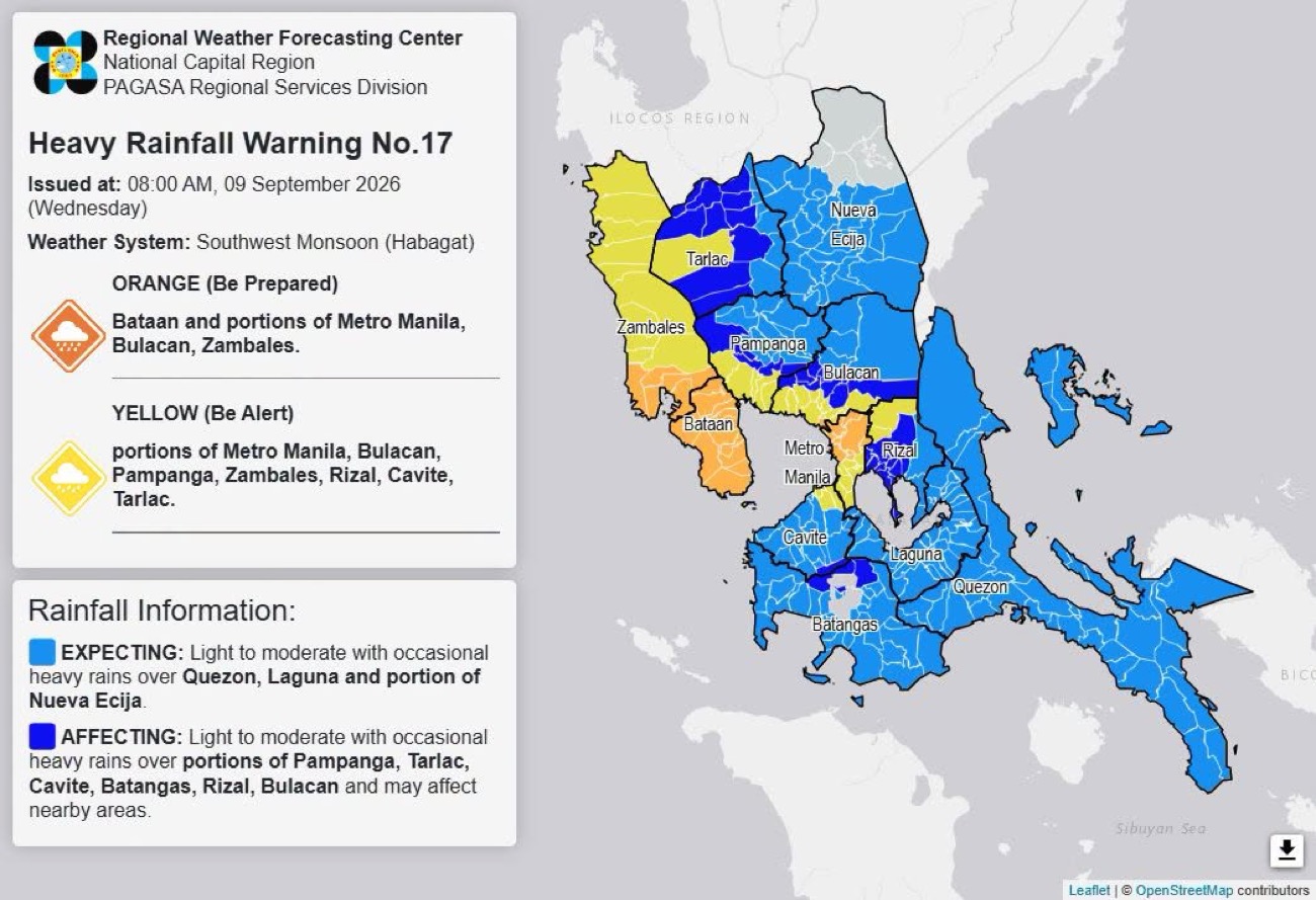 Metro Manila, provinces braced for heavy rains as monsoon intensifies