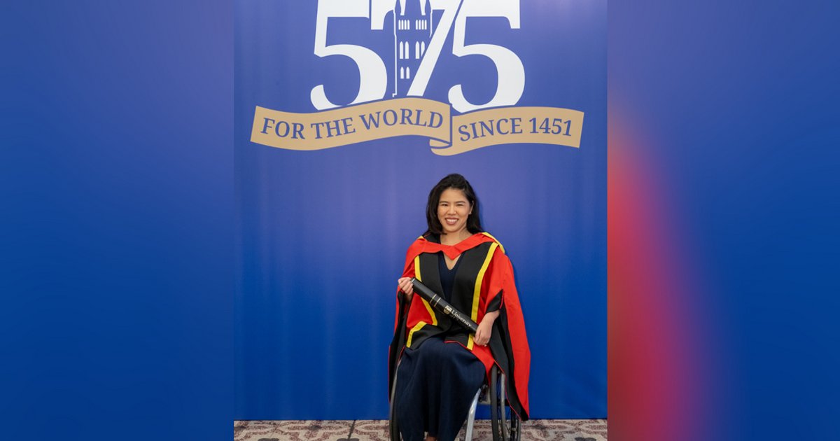 Paralympic champion Yip Pin Xiu receives honorary degree from University of Glasgow