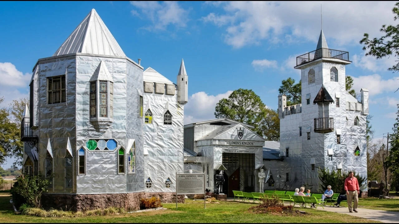 Florida Man's Four-Decade Dream: Swamp Castle Rises from Recycled Materials