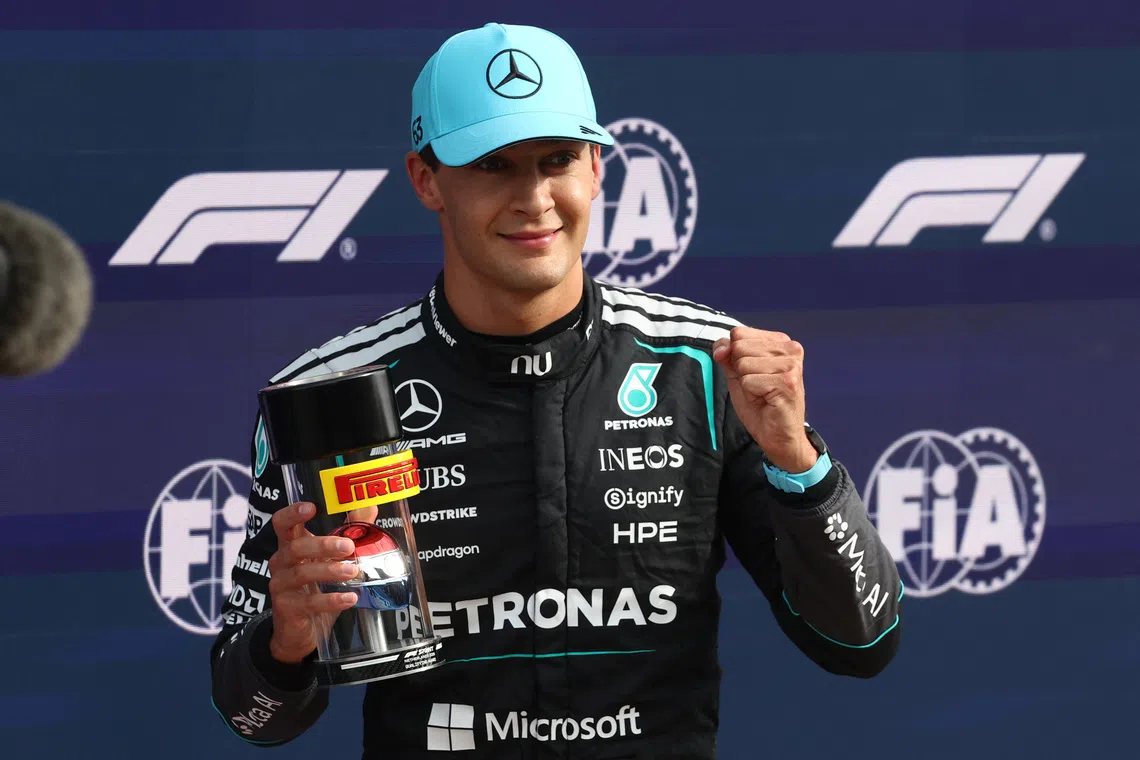 Russell claims sprint pole ahead of Norris at Dutch Grand Prix