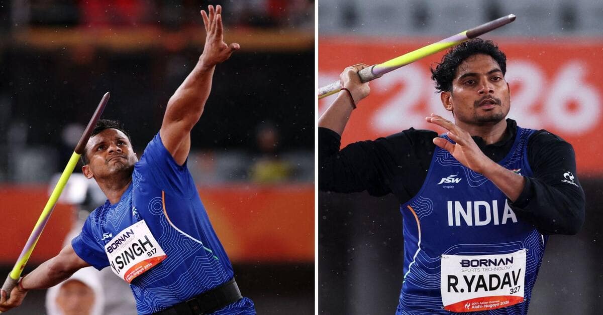 एशियाड 2026: यशवीर सिल्वर, रोहित कांस्य जीतते हैं पुरुष भाला फेंक में