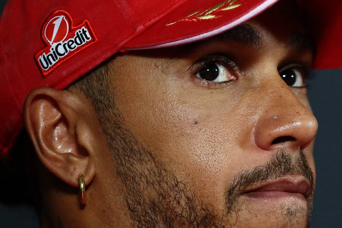 Hamilton arrives at Monza in style, piloting childhood dream Ferrari
