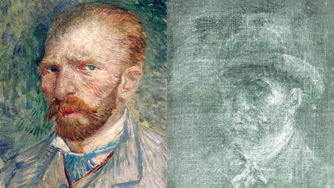 Hidden Van Gogh self-portrait discovered beneath Edinburgh painting
