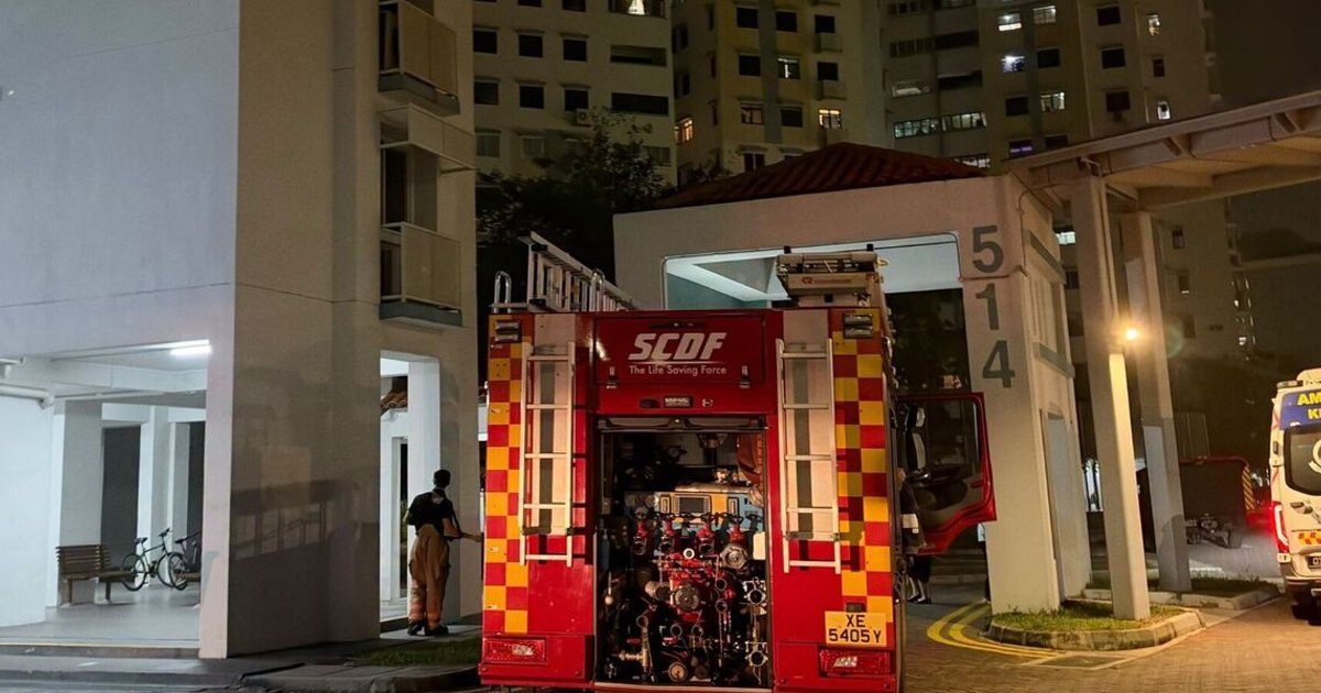 Bedroom fire prompts mass evacuation at Woodlands HDB block