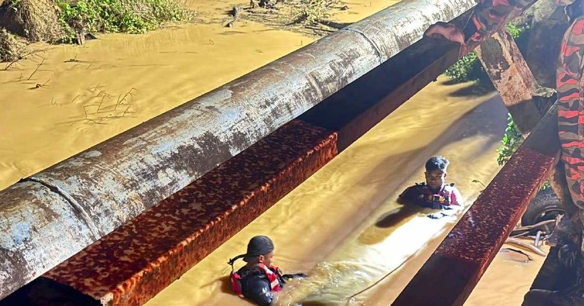 Warga Emas Hilang Selepas Kereta Terjunam ke Sungai di Kedah