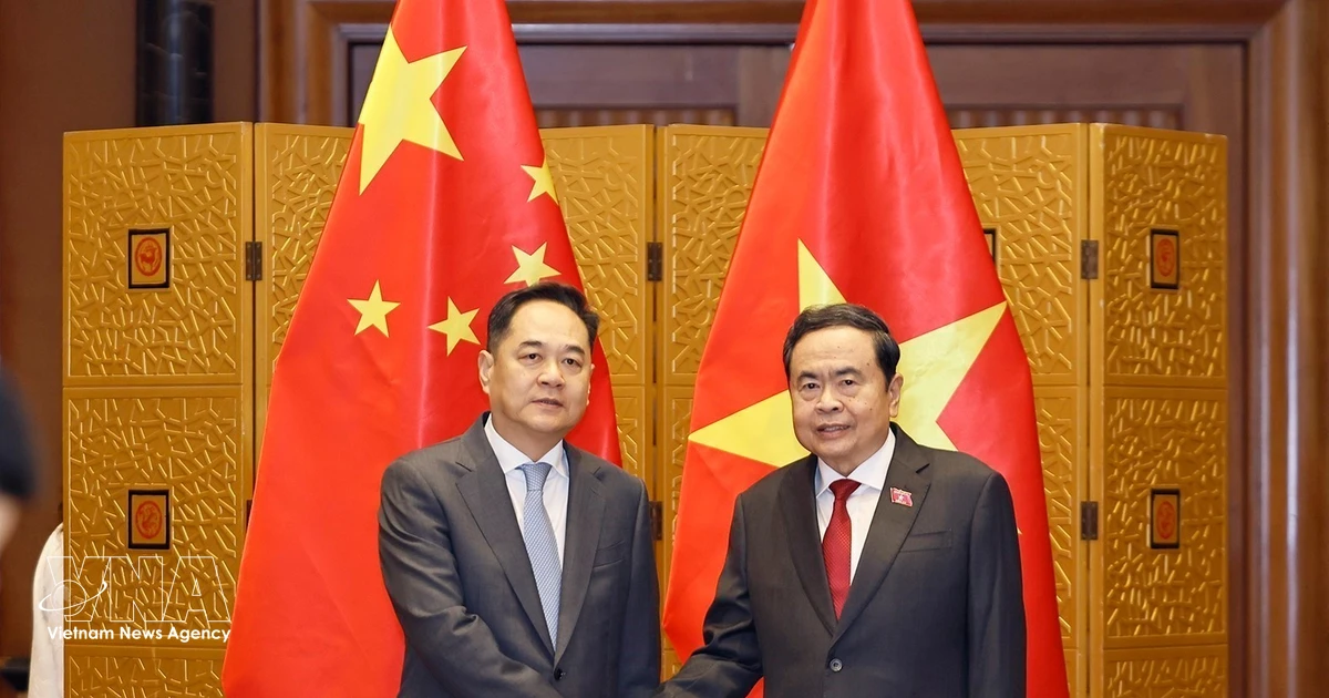 Vietnam's NA President meets Chinese friendship groups in Beijing