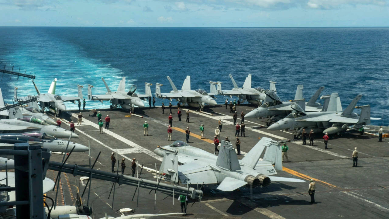 US deploys third carrier strike group, 10,000 troops to Middle East