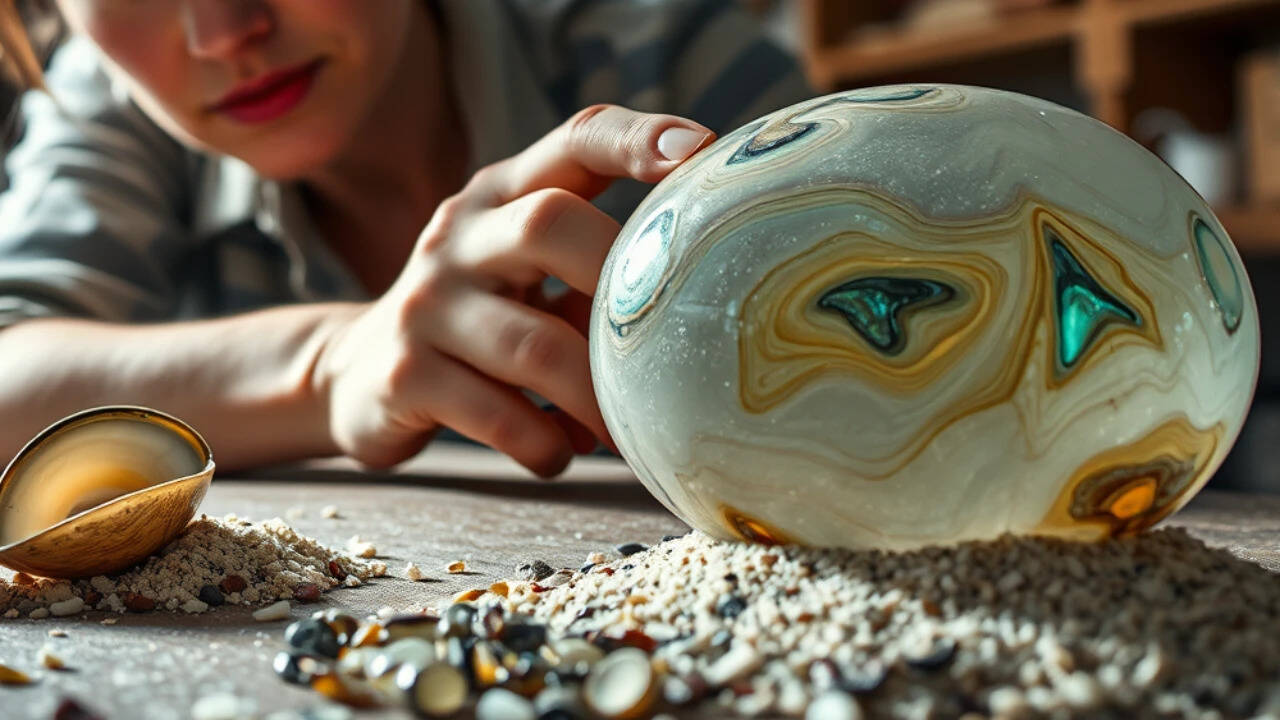 Designer creates award-winning glass from discarded mussel shells