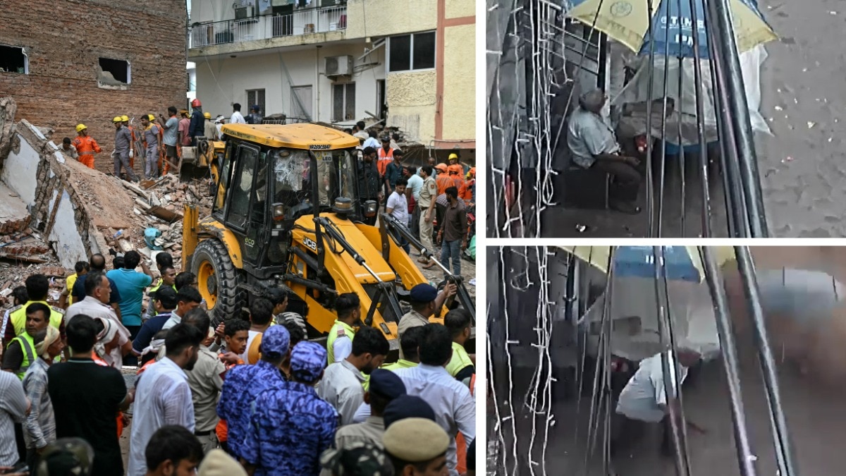 Delhi building collapse kills six; CCTV footage emerges as rescue continues